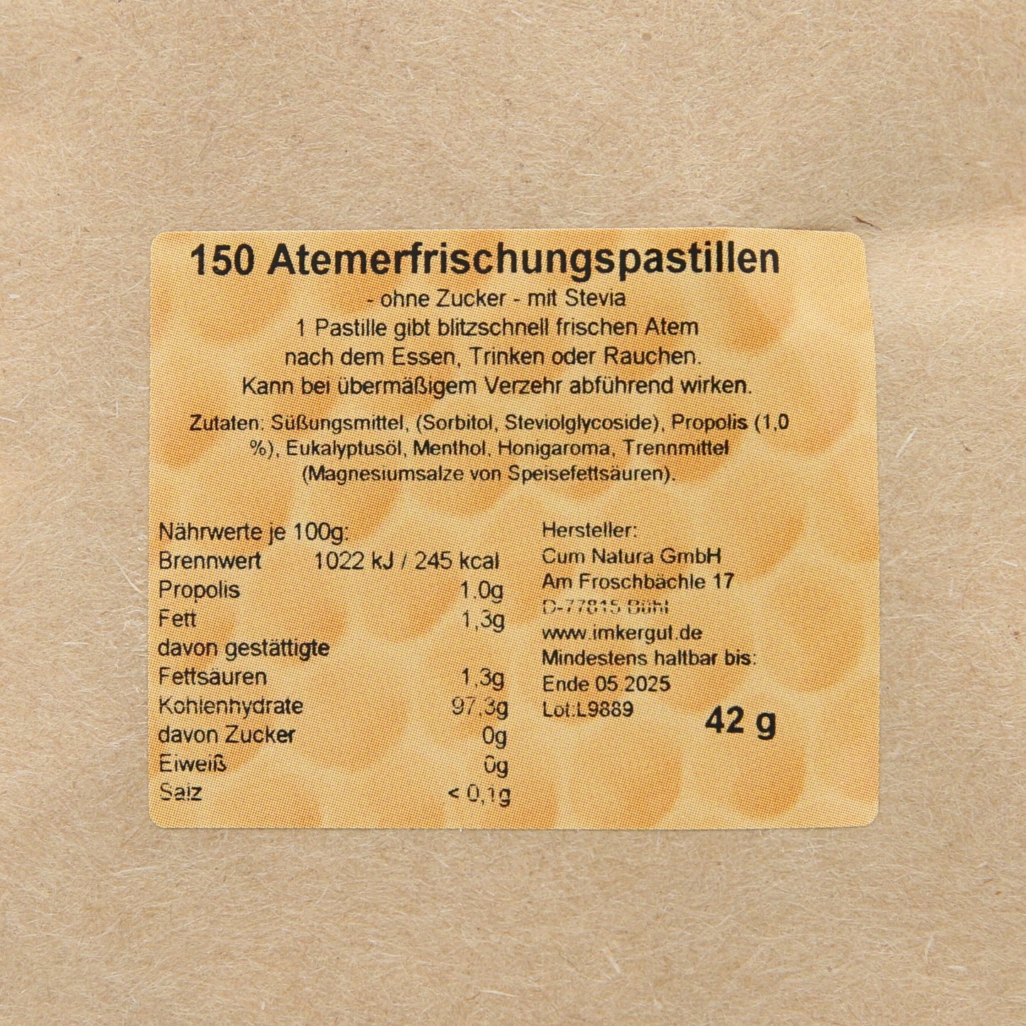 Propolis Mints Nachfüller 150 Stück