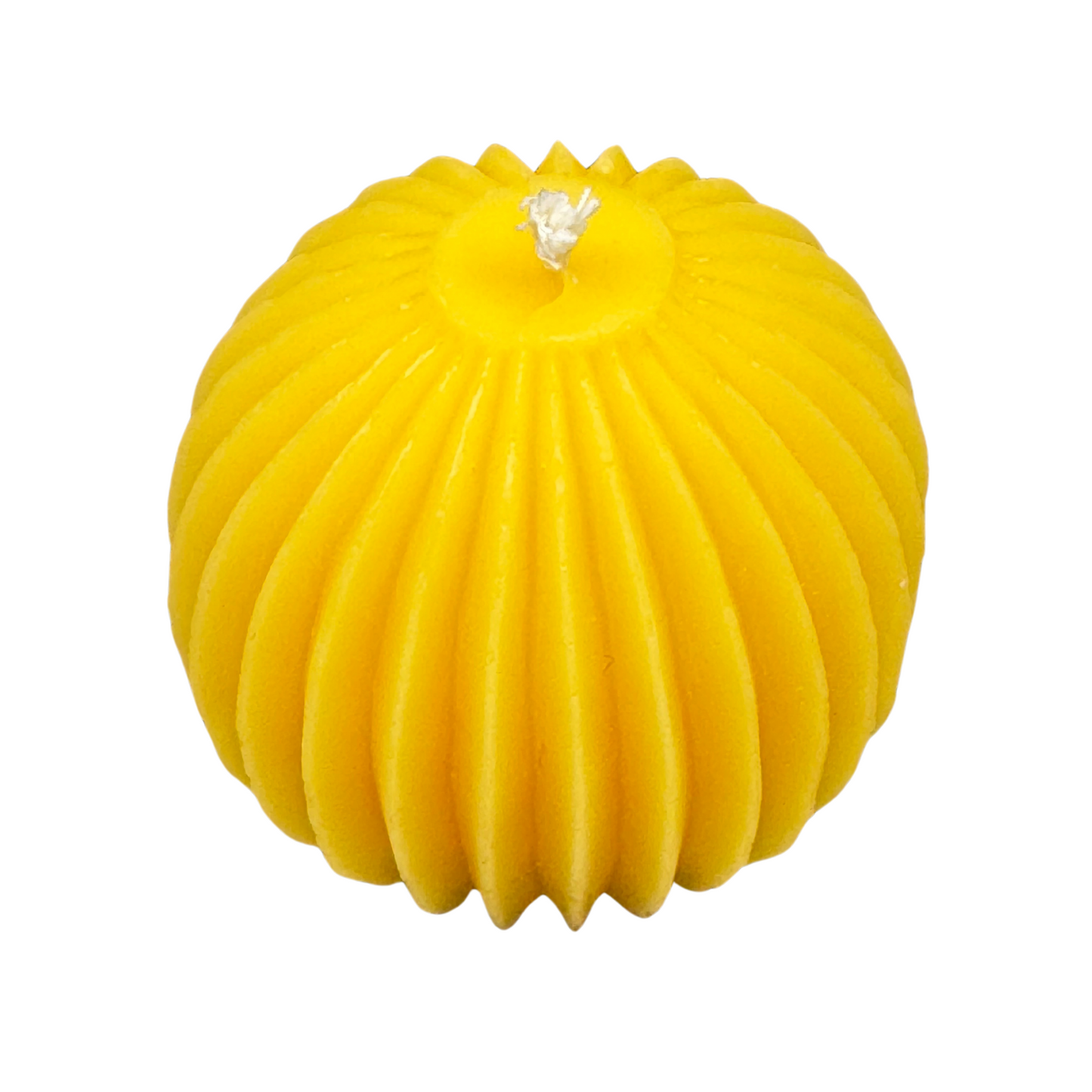 Kerze Kugel mit Rillen