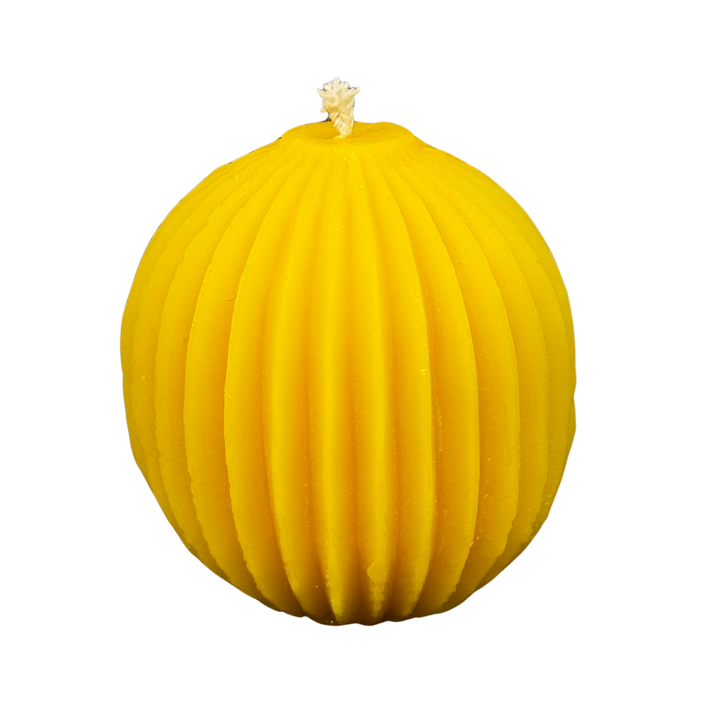 Kerze Kugel mit Rillen