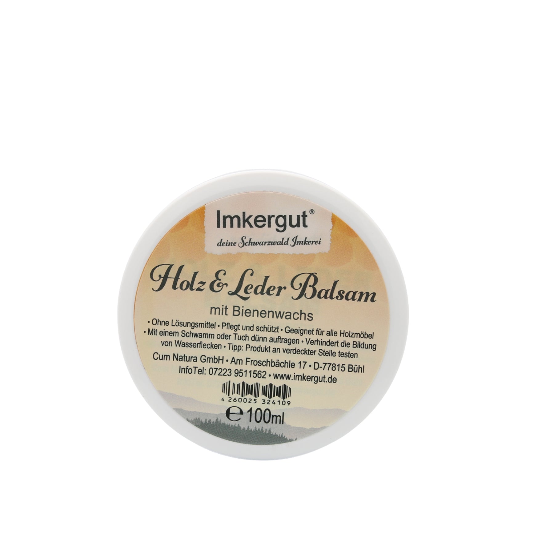 Holz- u. Leder Balsam mit Bienenwachs in einer 100ml-Dose