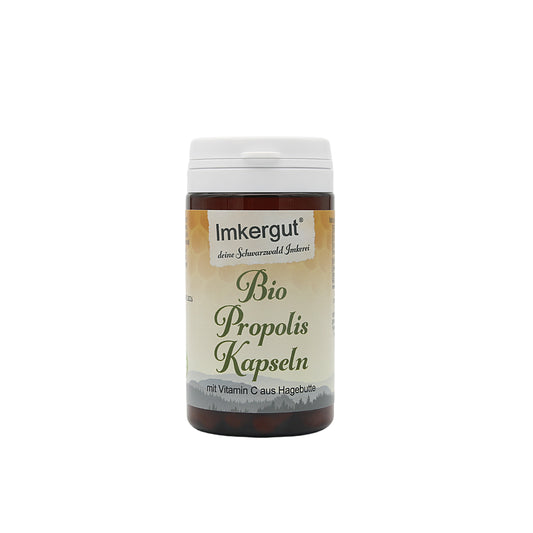 Zertifizierte Bio Propolis Kapseln – Naturreines Propolis-Pulver in Kapselhüllen.