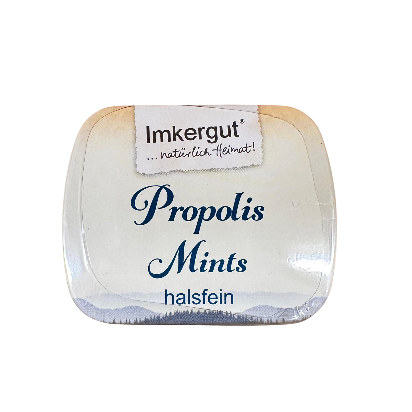 Propolis Mints in kleiner Metalldose im Online-Shop der Imkerei Ostermann.